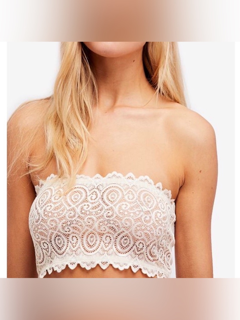 NEW Free people Seamless and Lace Reversible Bandeau Size XS/S